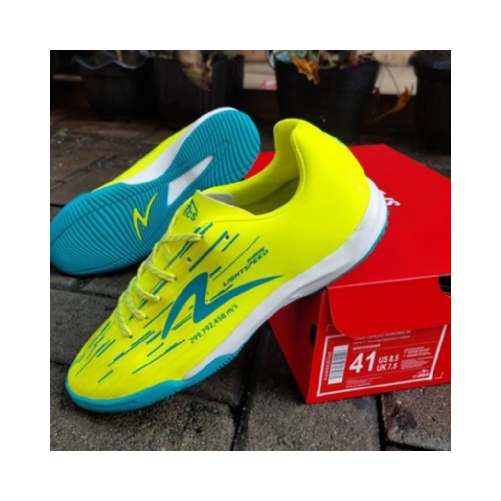 All New Sepatu Futsal Specs Lightspeed Reborn In Hijau Stabilo Terbaru Sepatu Futsal Specs Lightspee