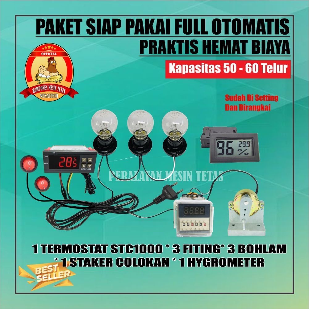 Paket Lengkap Peralatan Mesin Tetas Rak Geser Mesin Tetas Telur Full Otomatis