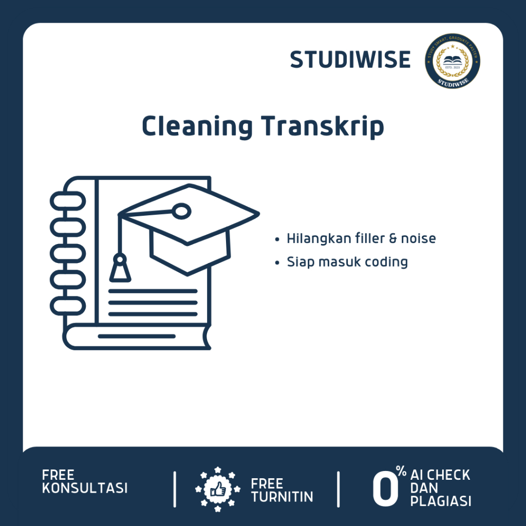 Cleaning Transkrip dari Filler & Noise