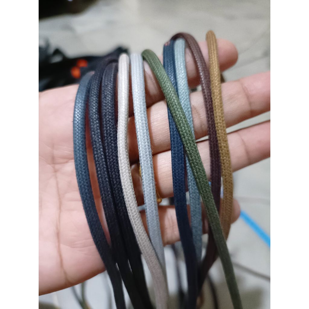 Tali sepatu lilin panjang ukuran 3mm kepala mika