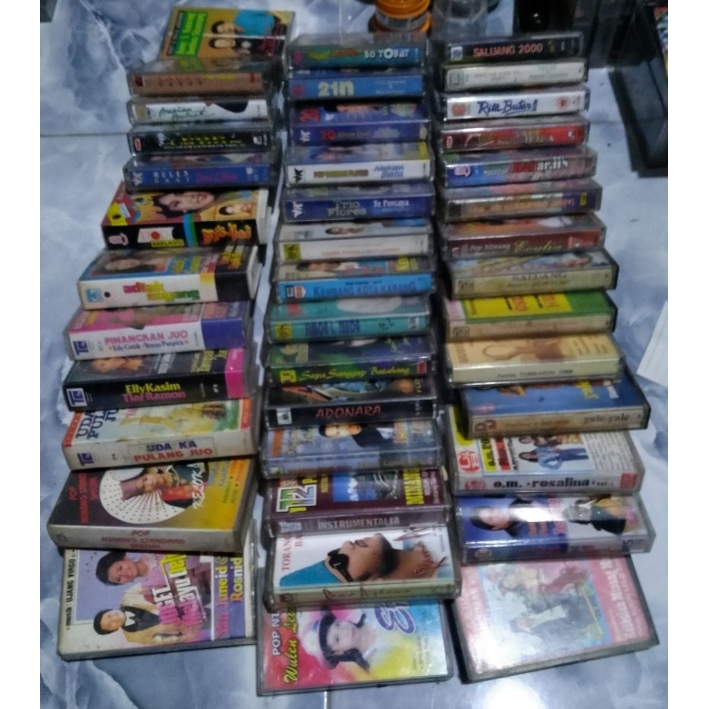 KASET PITA ORIGINAL DAERAH SEPAKET 40PCS  BARANG JADUL BARANG ANTIK BARANG UNIK