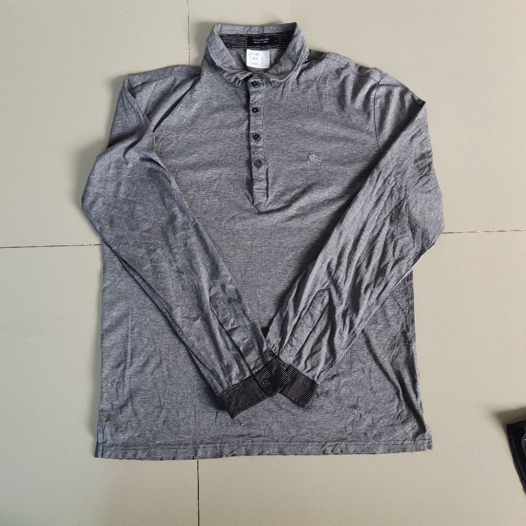 Baju olahraga lengan panjang burberry black label size L