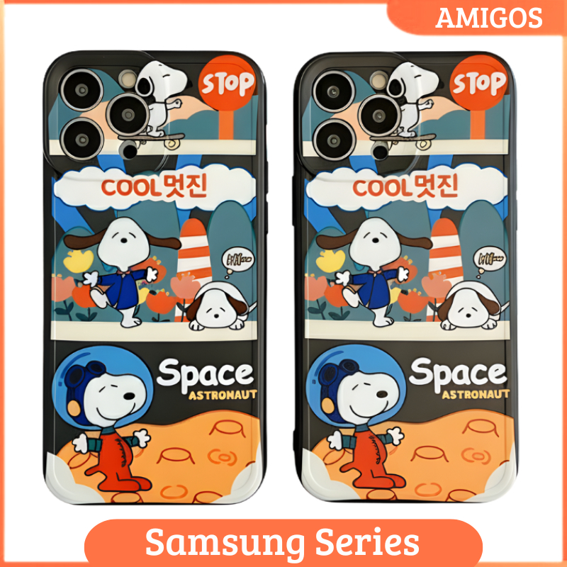 Case Samsung A02S A03S A12 M12 A13 5G A04S A22 M32 4G A23 A32 A50 A50S A30S Casing SoftCase Snoopy S