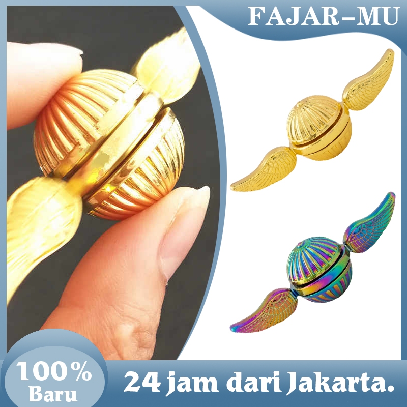 Mainan Fidget Spinner Emas Snitch / Rotasi Magnetik Mainan Fidget Spinner / Mainan Harry Potter