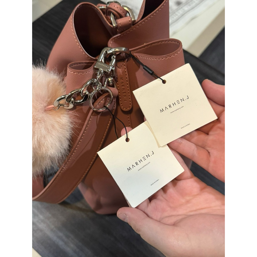 Marhen J Jenny Shoulder Bag Pink Korea like new + Charm Original Nego