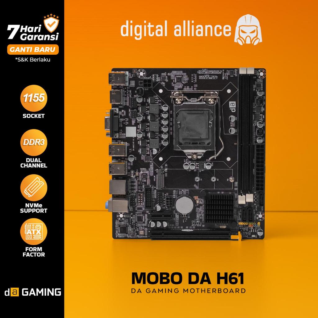 Asrock H61 Motherboard Intel LGA 1155 DDR3