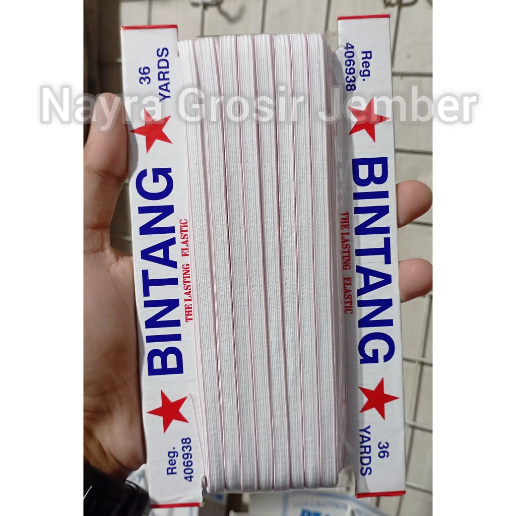 ( 1 Roll ) Koloran / Karet Elastis Kolor / Elastik Bintang