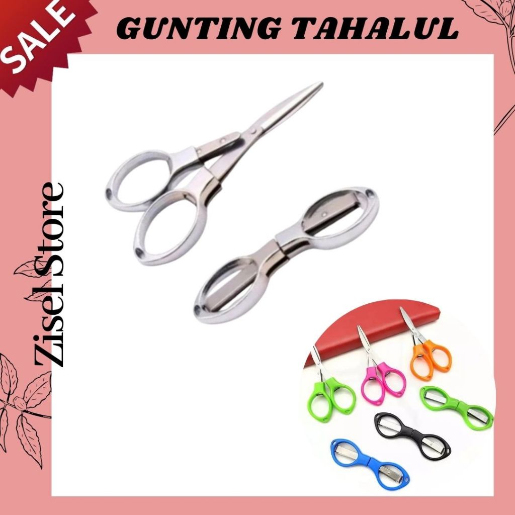 Gunting Tahalul / Gunting Lipat Stainless Steel/ Gunting Tahalul Haji Umroh/ Gunting Traveling Kacam