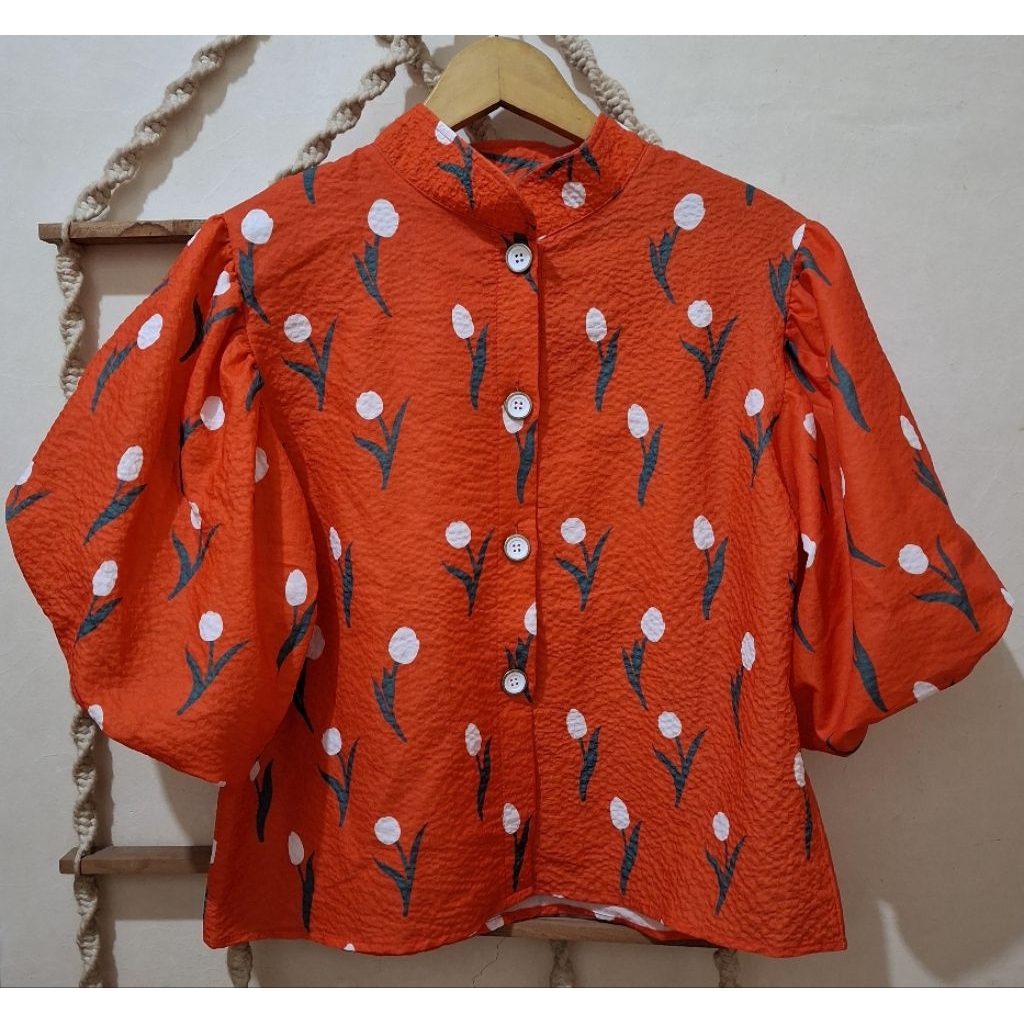 atasan lengan puff ISTYLE (LIKE NEW)