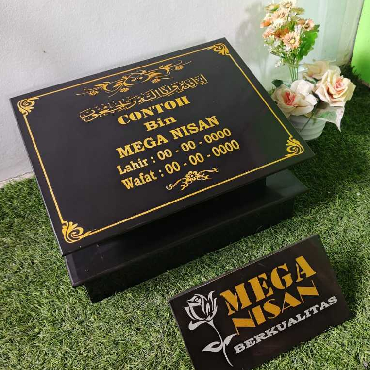 BATU NISAN TERMURAH GRANIT TILE( 30X40)MAESAN KUBURAN GRANIT TILE+PACKING KAYU