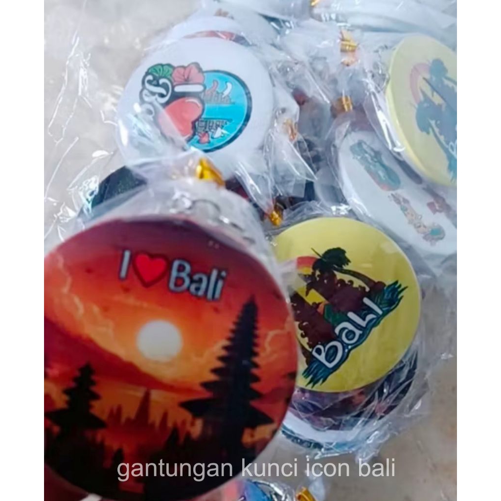 100pcs GANTUNGAN KUNCI KEYCHAIN ICON BALI
