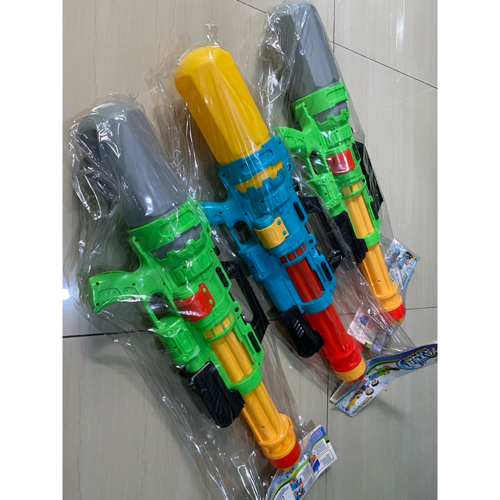 Mainan Anak Pistol Air Besar Premium Tembakan Air Jumbo Besar Pistol Air Bazooka Jumbo