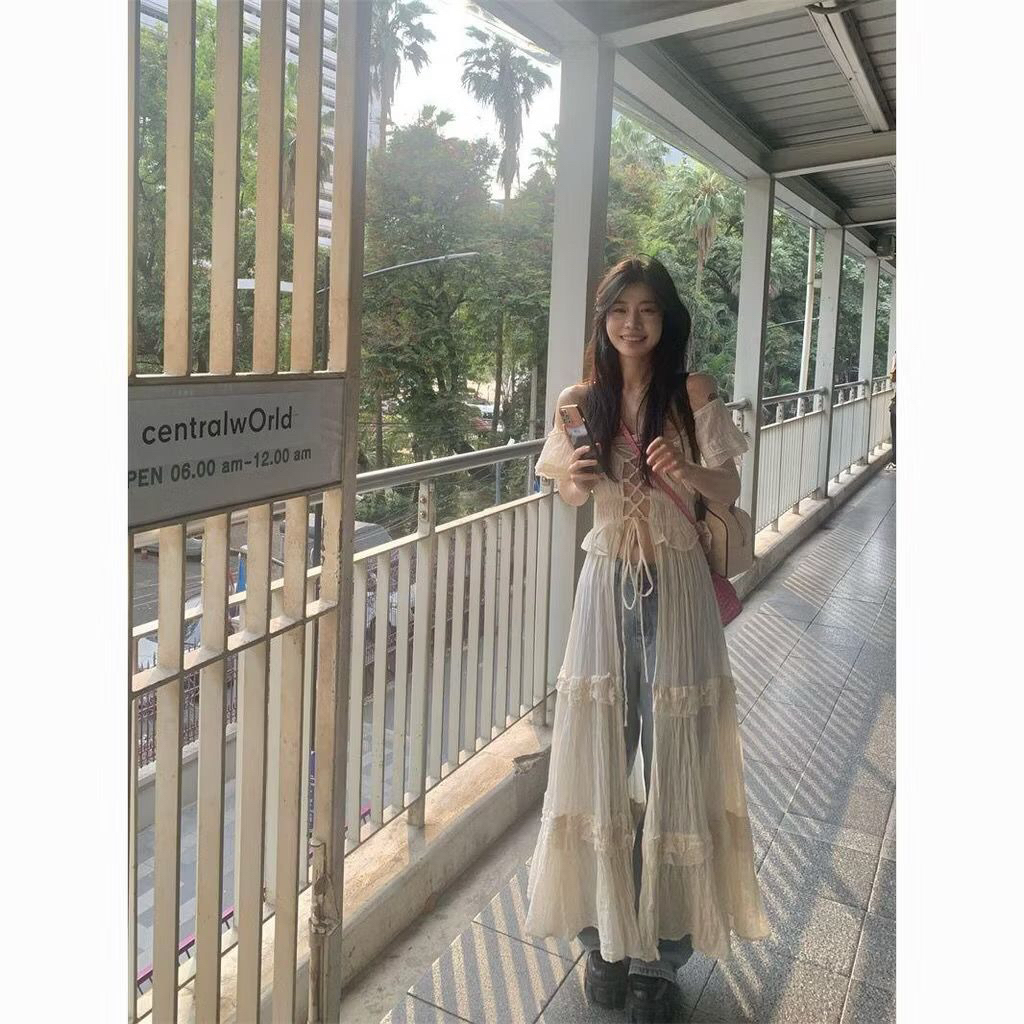 Ruffle fairy dress vintage outer gaya victorian