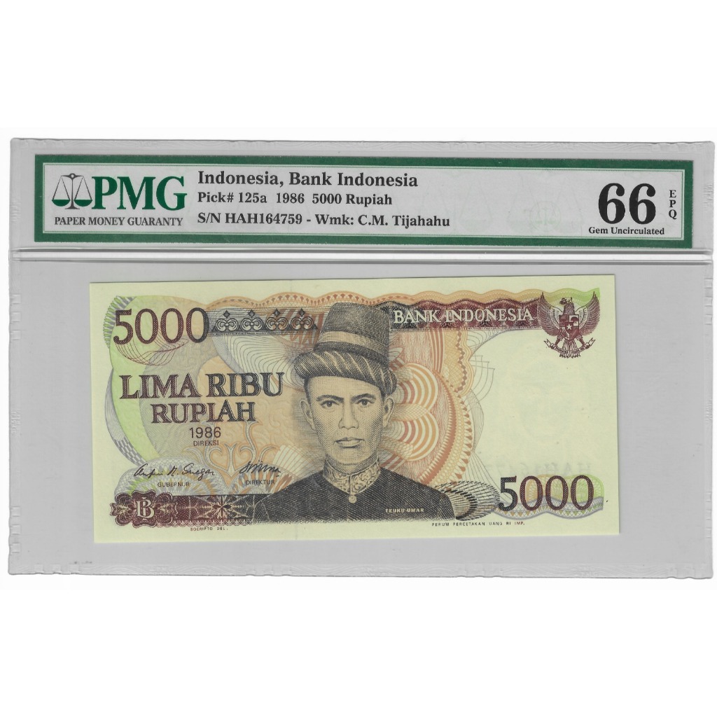 Uang Lama 5000 Rupiah Teuku Umar PMG