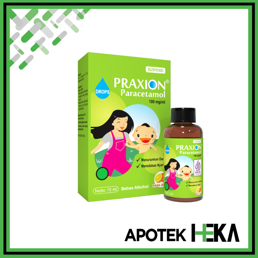 Praxion Drops 15 ml - Paracetamol Obat Demam Bayi