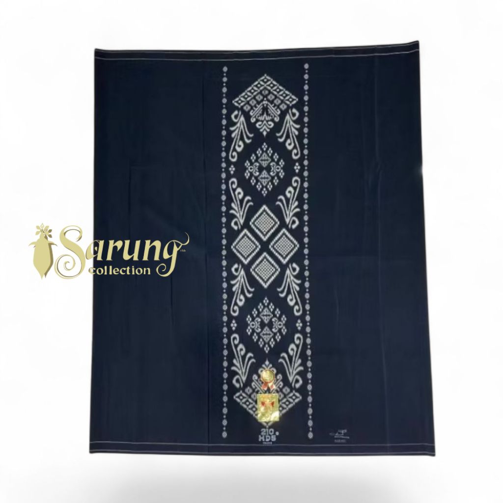 Sarung Pria Hds Samarinda Original batik & Polos Warna hitam motif BHS