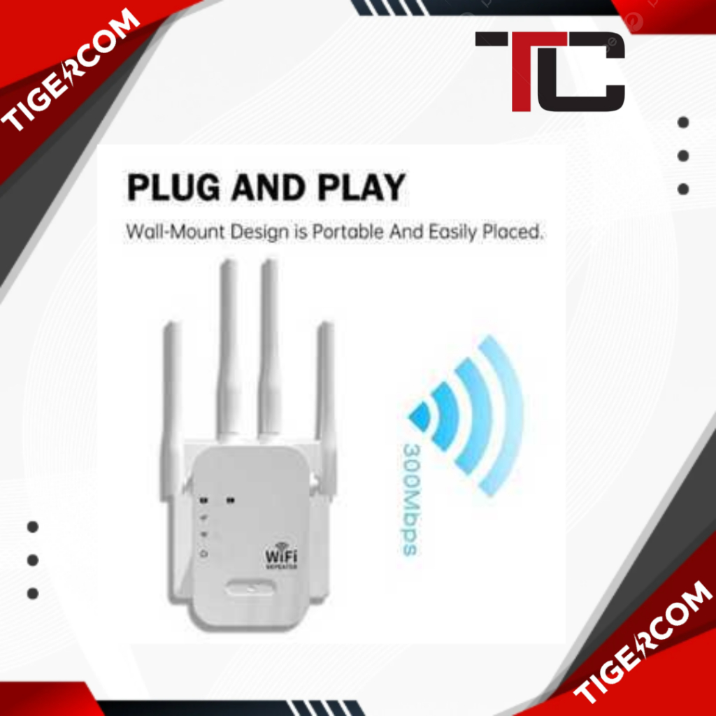 WiFi Repeater Wireless 5G D06 Penguat Sinyal Internet Dual Band 4 Antena Signal Booster Amplifier