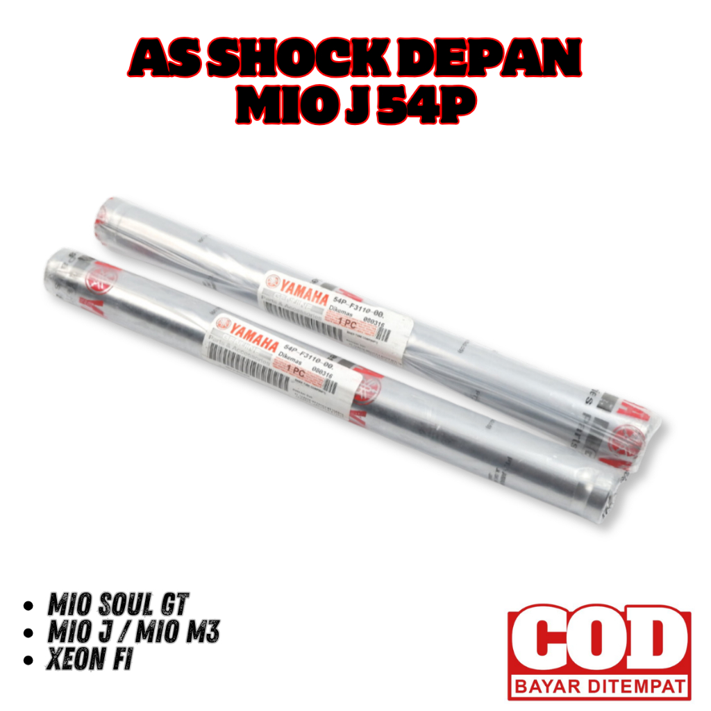 As Shock Depan Only 54P Yamaha Mio J , Mio M3 Soul GT & Fino FI As Shock Mio J 54P-F3110-00 Ori