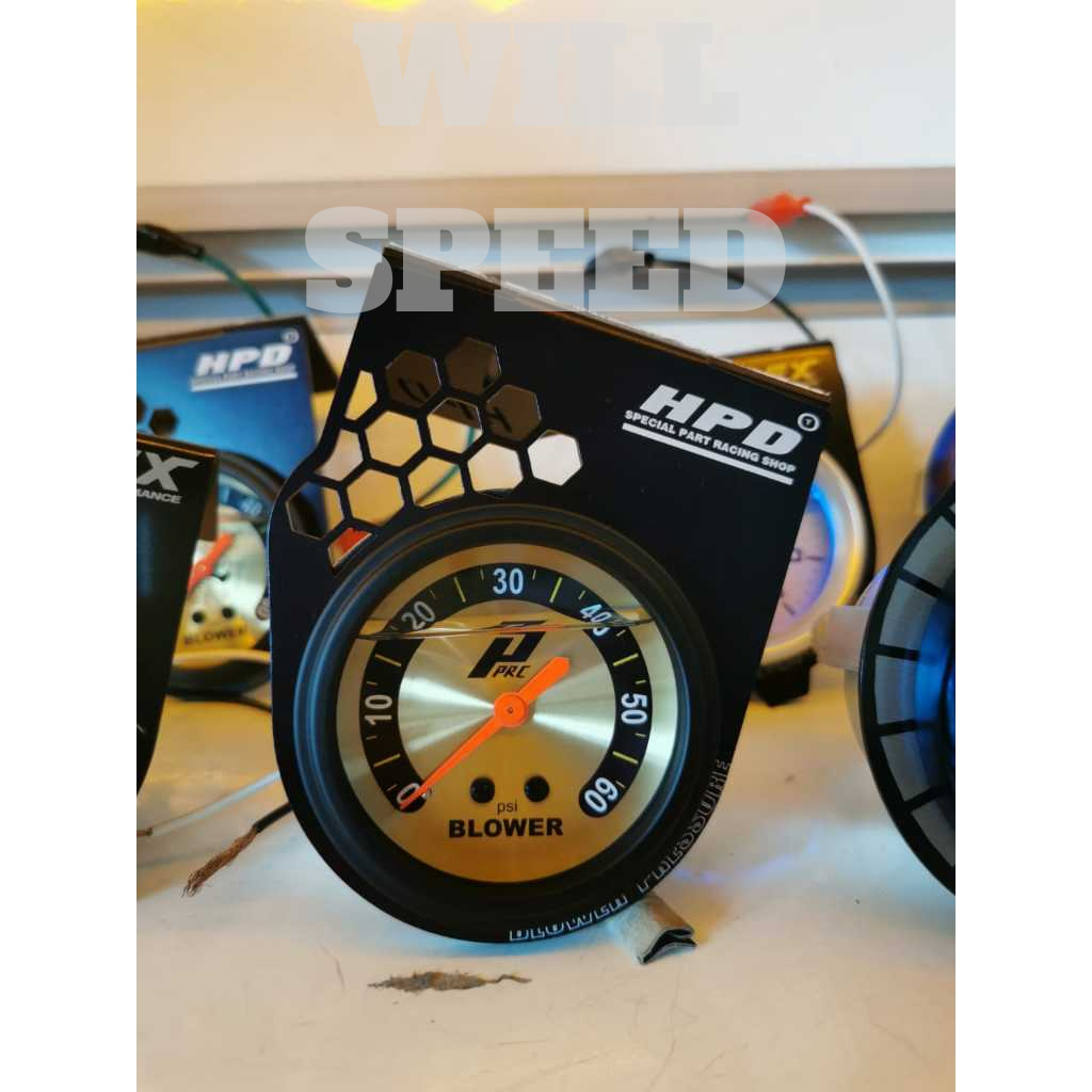 BOOST METER PPRC  GOLD 60PSI