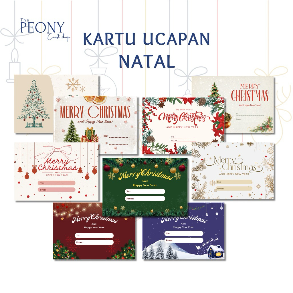 KARTU UCAPAN NATAL GREETING CARD NATAL