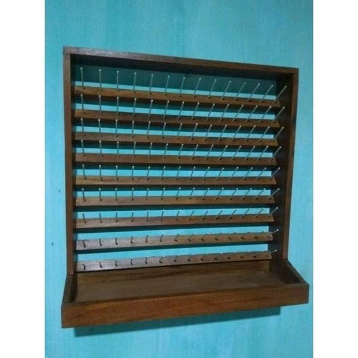 (TERMURAH) Rak BENANG jahit / rak benang jahit atau tempat benang jahit isi 126 BENANG