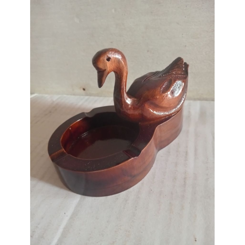 Asbak patung kayu jati