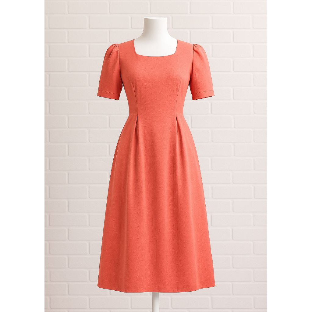 Dress bata / kotak / dress korea / dres / korea / dres wanita