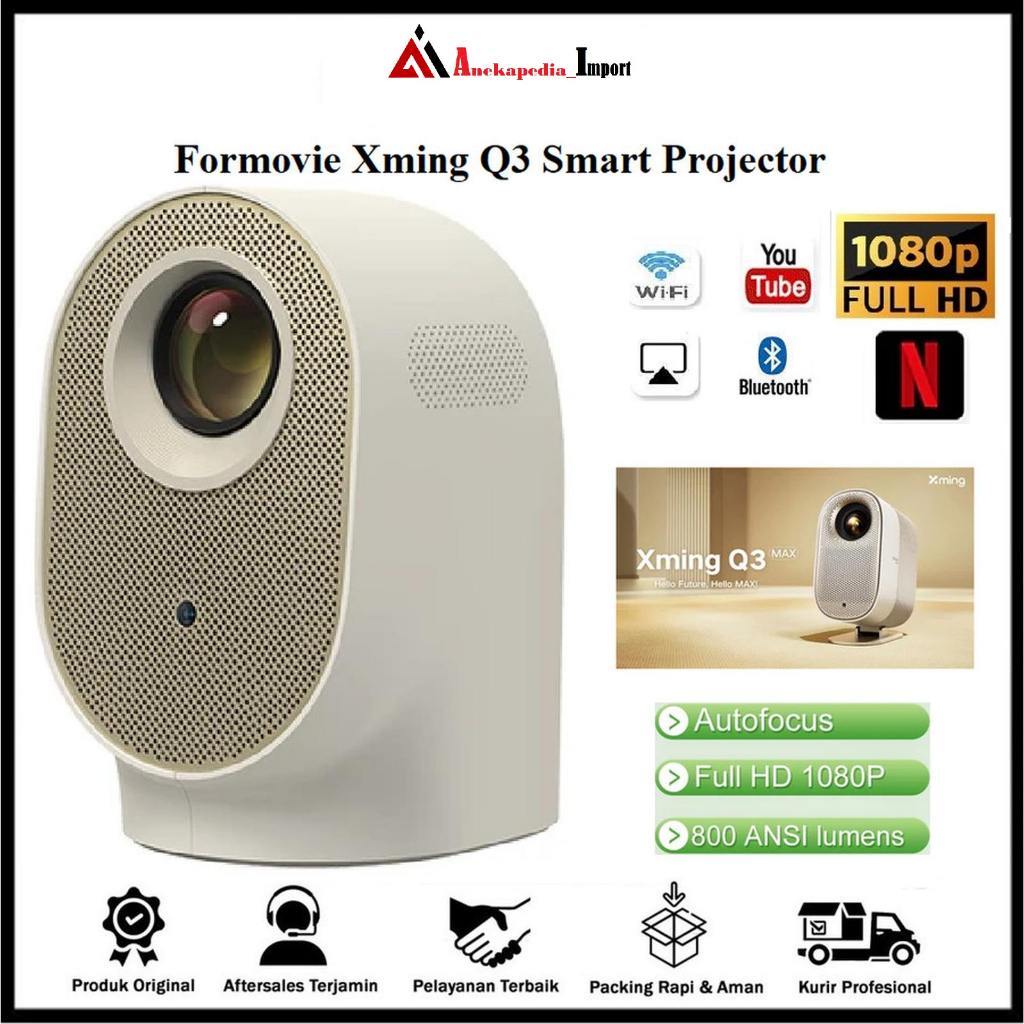 Formovie Projector Xming Q3 Smart 1080P Full HD 800 Ansi Proyektor