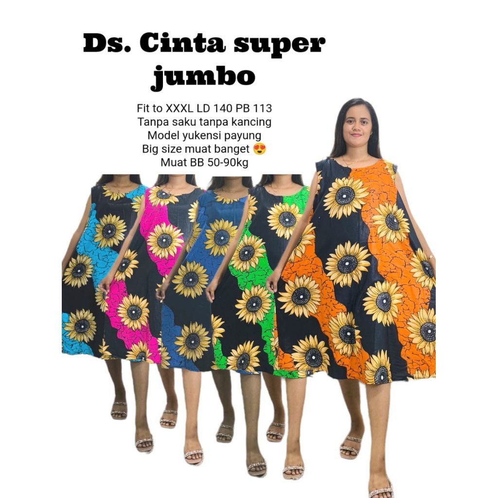 Daster Cinta Super Jumbo | Daster jumbo muat Sampai BB 80 kg