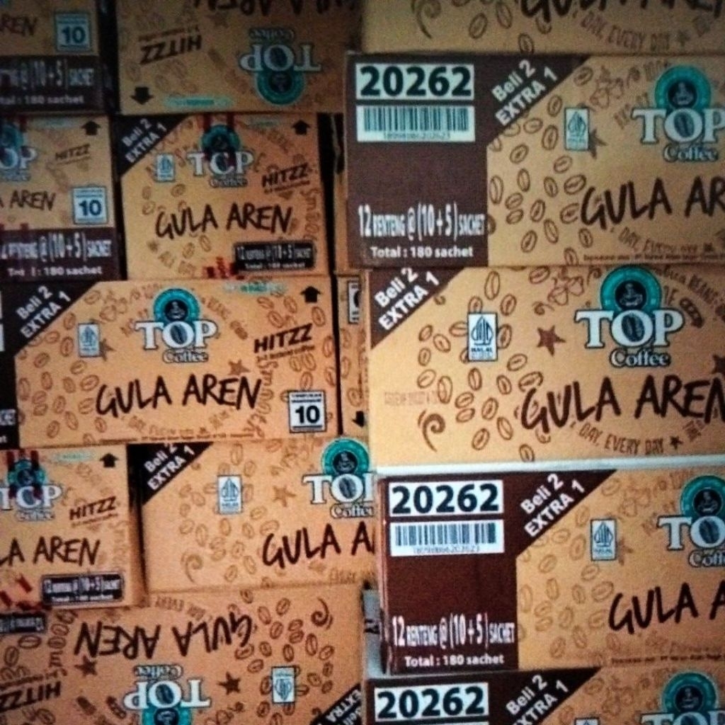 Top Kopi Gula Aren 1 karton