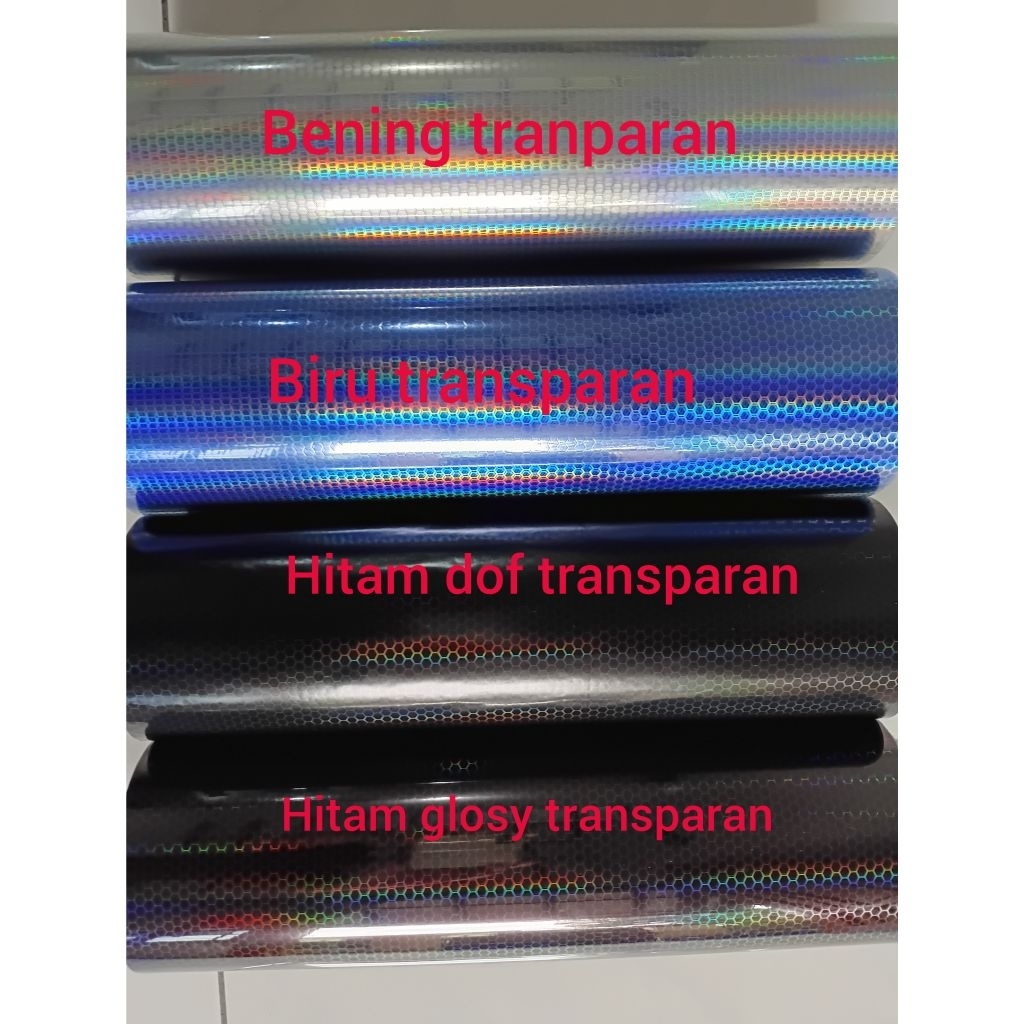 stiker/skotlet transparan pelangi sarang tawon