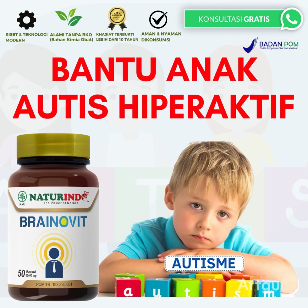 Brainovit Vitamin Otak Anak Cerdas Dan Dewasa Peningkat Daya Ingat Jamu Herbal Brainovit Naturindo