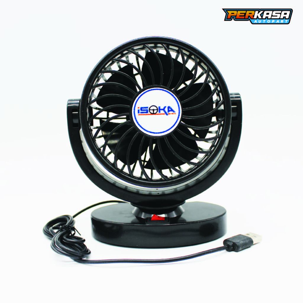 Kipas Angin Mobil USB 6Volt / Colokan Ligther 12Volt/24Volt