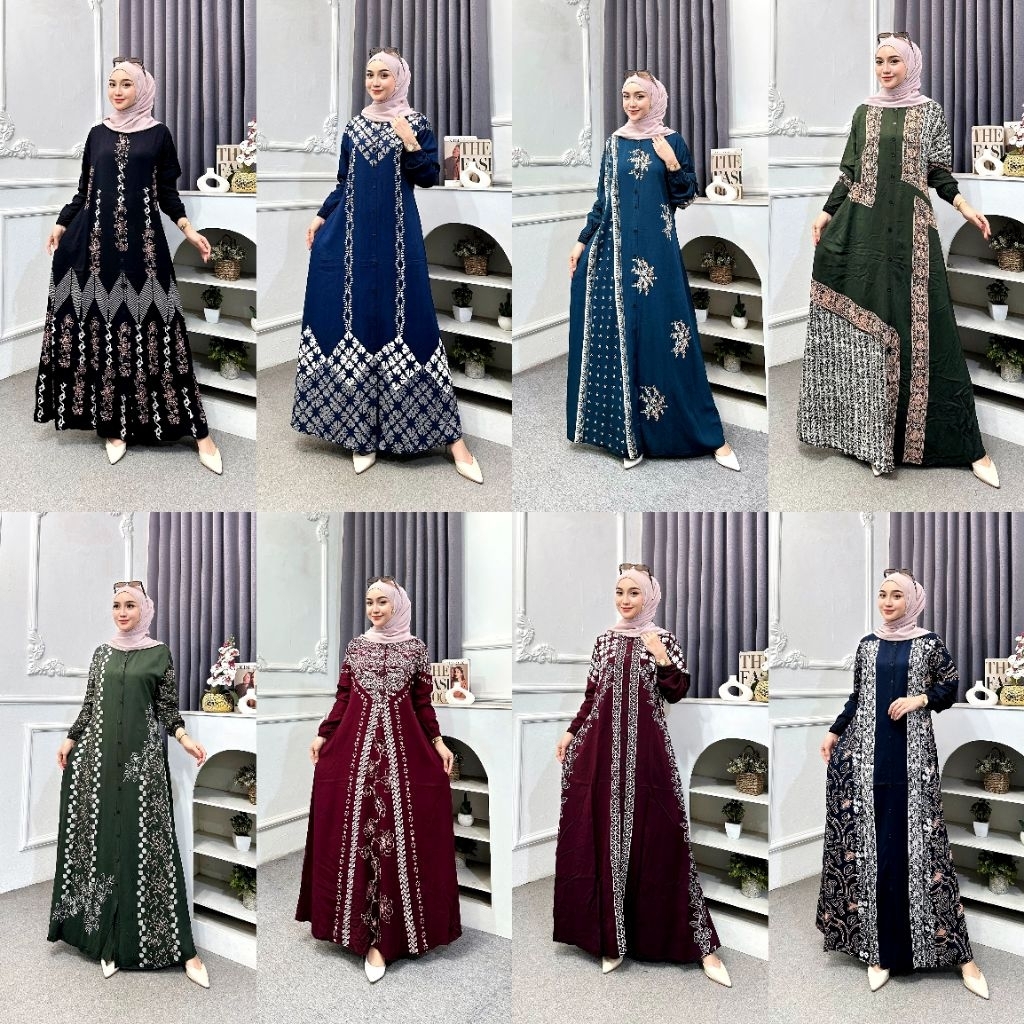 LEGENDA BATIK  |GAMIS TWILL ORI MURAH || GAMIS SYAR'I || GAMIS TWILL PEKALONGAN || GAMIS TWILL MOTIF