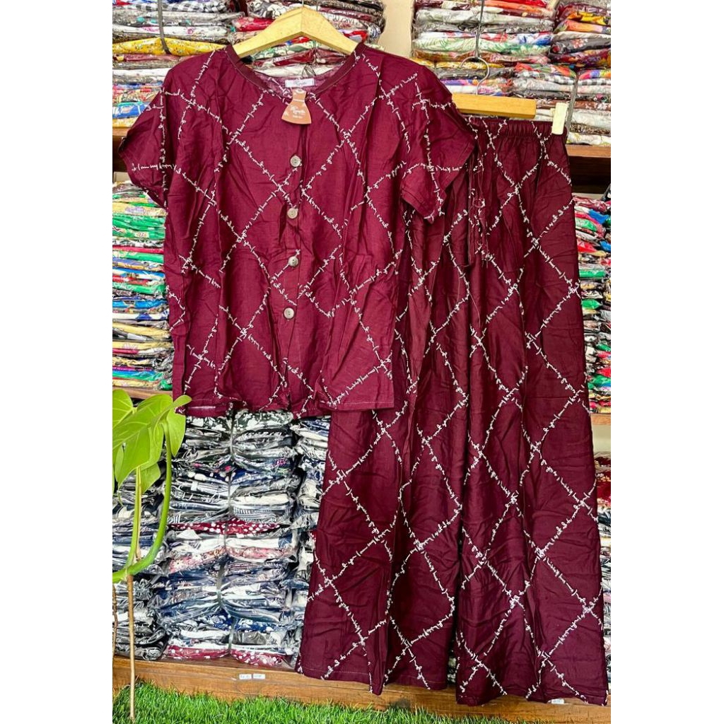 Daster wanita kekinian model setelan pendek-panjang