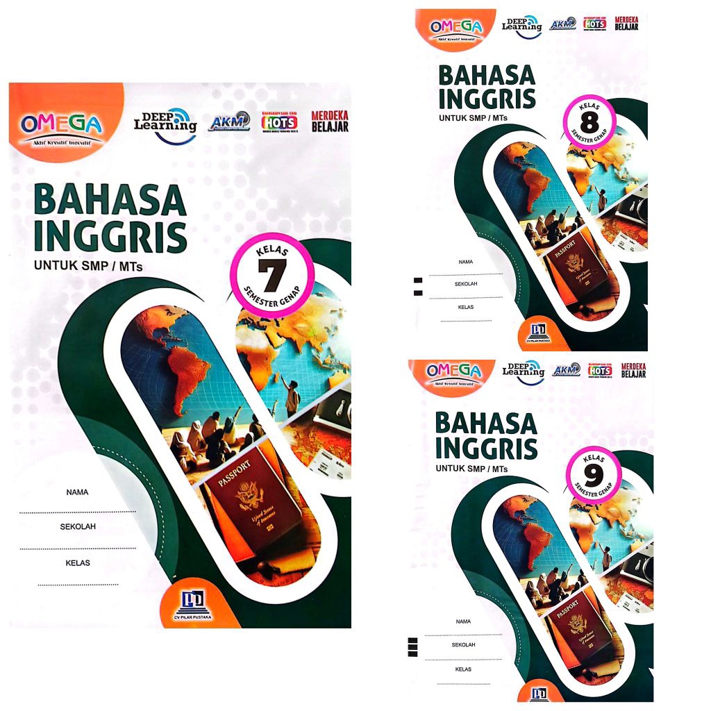 LKS SMP MTS OMEGA BAHASA INGGRIS KELAS 7 8 9 KURIKULUM MERDEKA SEMESTER 2 GENAP TA.25-26 | OMEGA