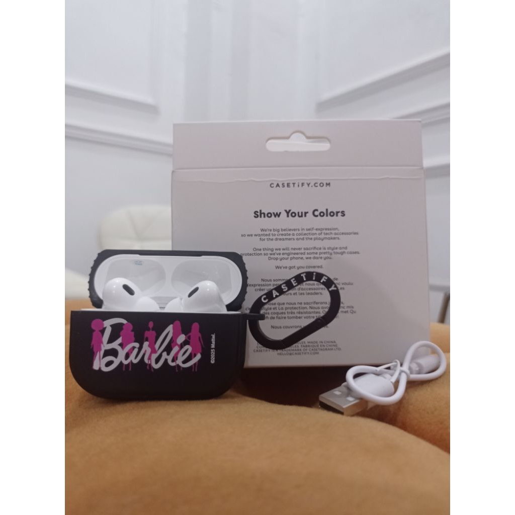 Casetify Barbie Black + Airpod TWS