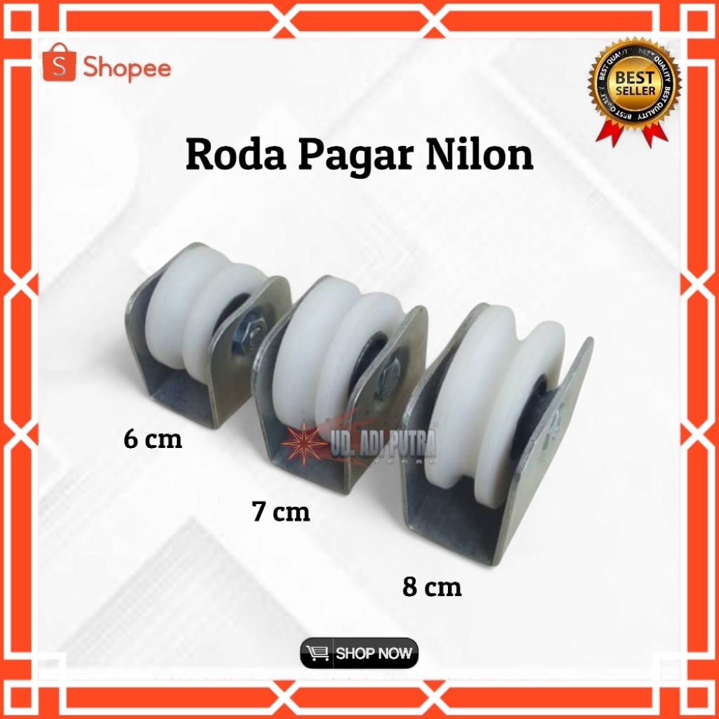 RODA PAGAR NILON | RODA PINTU PAGAR BAHAN NYLON  | RODA NILON RODA PINTU GERBANG