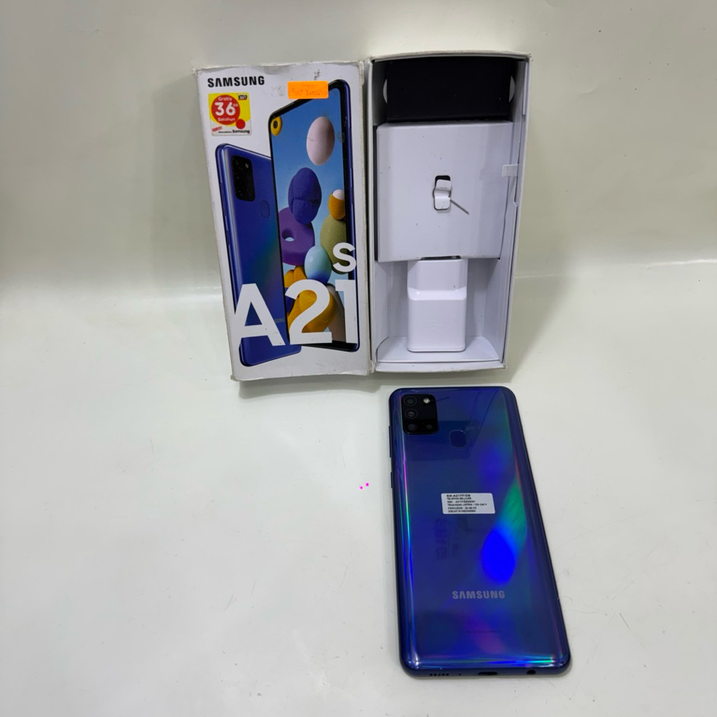 Samsung Galaxy A21s 6/128gb Fullset Second Garansi Resmi
