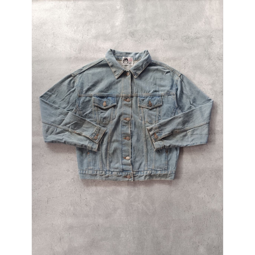 Trucker Denim Vintage Light Blue Washed Tokyo Levis Jeans Work Jacket Boxy Fit Type 3