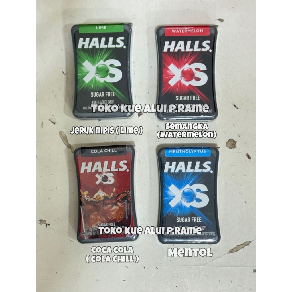Permen Halls XS Sugar Free / Permen Halls XS Tanpa Gula Original Thailand
