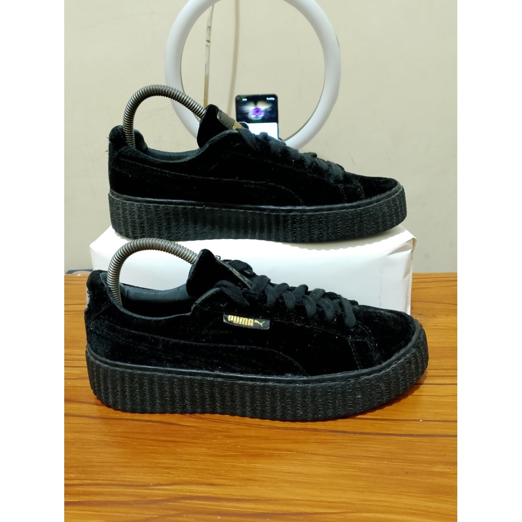 sepatu casual wanita full black second