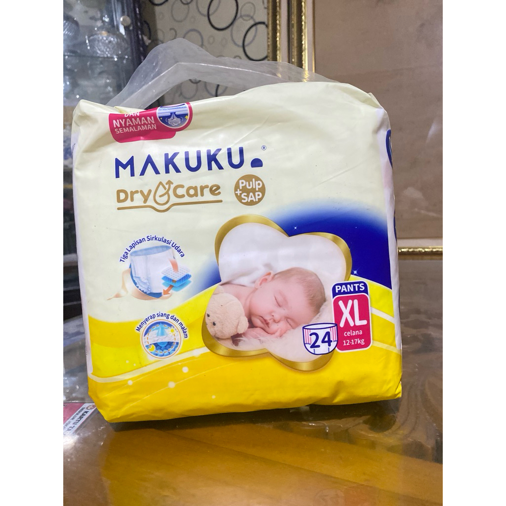 pampers makuku ukuran  XL 24pcs