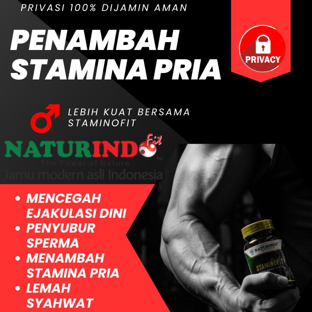 Staminofit Naturindo Membantu memelihara Stamina Pria
