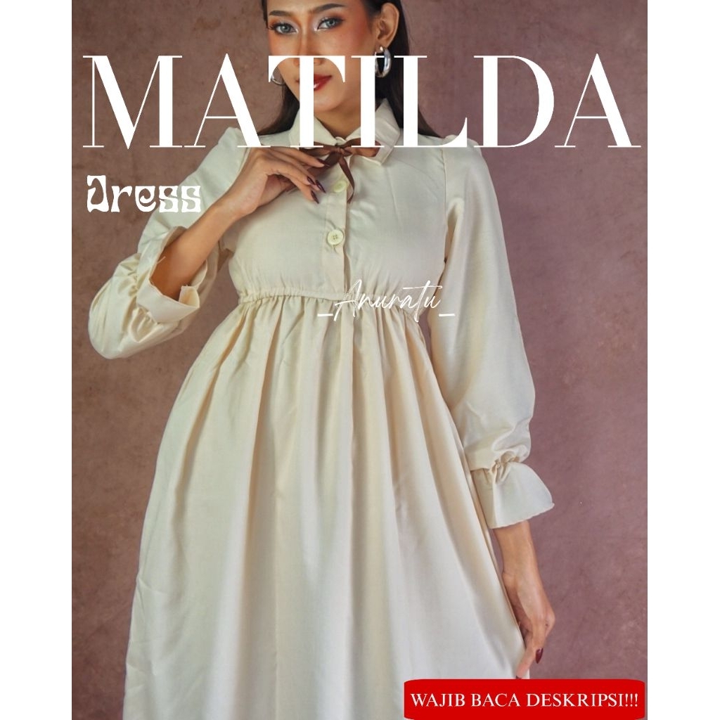 MATILDA Dress Wanita Vintage aesthetic Retro|Anuratu store