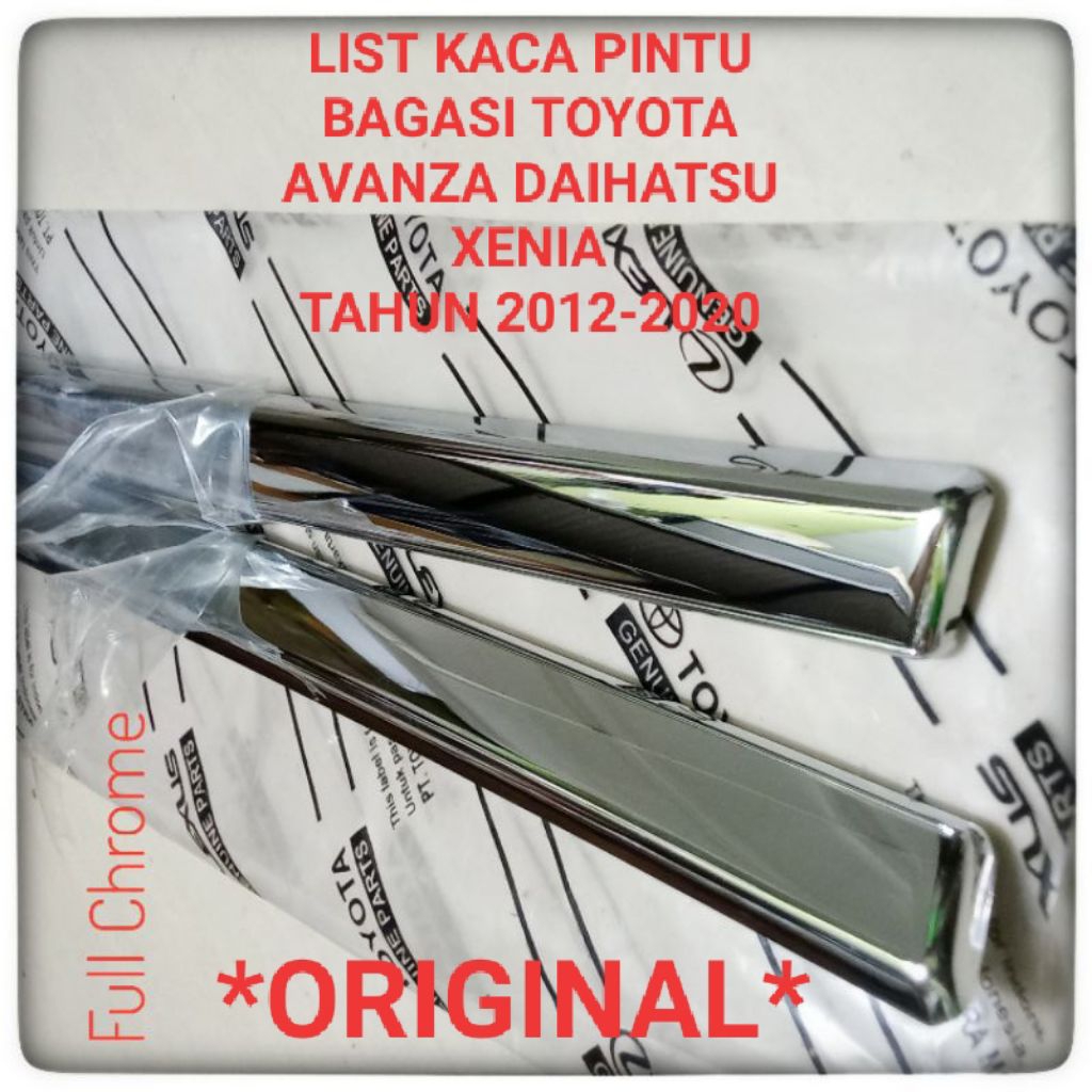 List kaca pintu bagasi Avanza Xenia tahun 2012-2020 list kaca Toyota Avanza daihatsu Xenia all new l