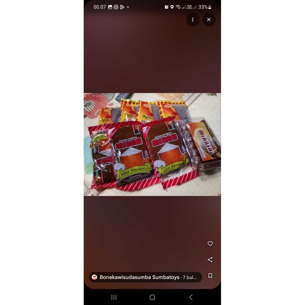 Jenang Mirah Ponorogo 500 gram Jenang Beras Ketan Murni Khas Ponorogo