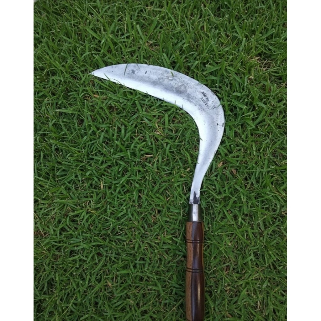 Arit Rumput Super Tajam [ Siap Pakai ] original baja murni 100%