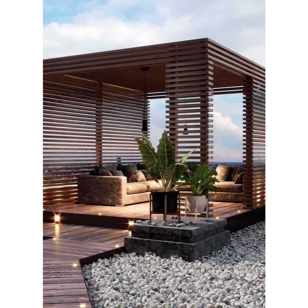 gazebo pargola taman kayu mahoni minimalis / gazebo minimalis kayu mahoni 3x4 meter