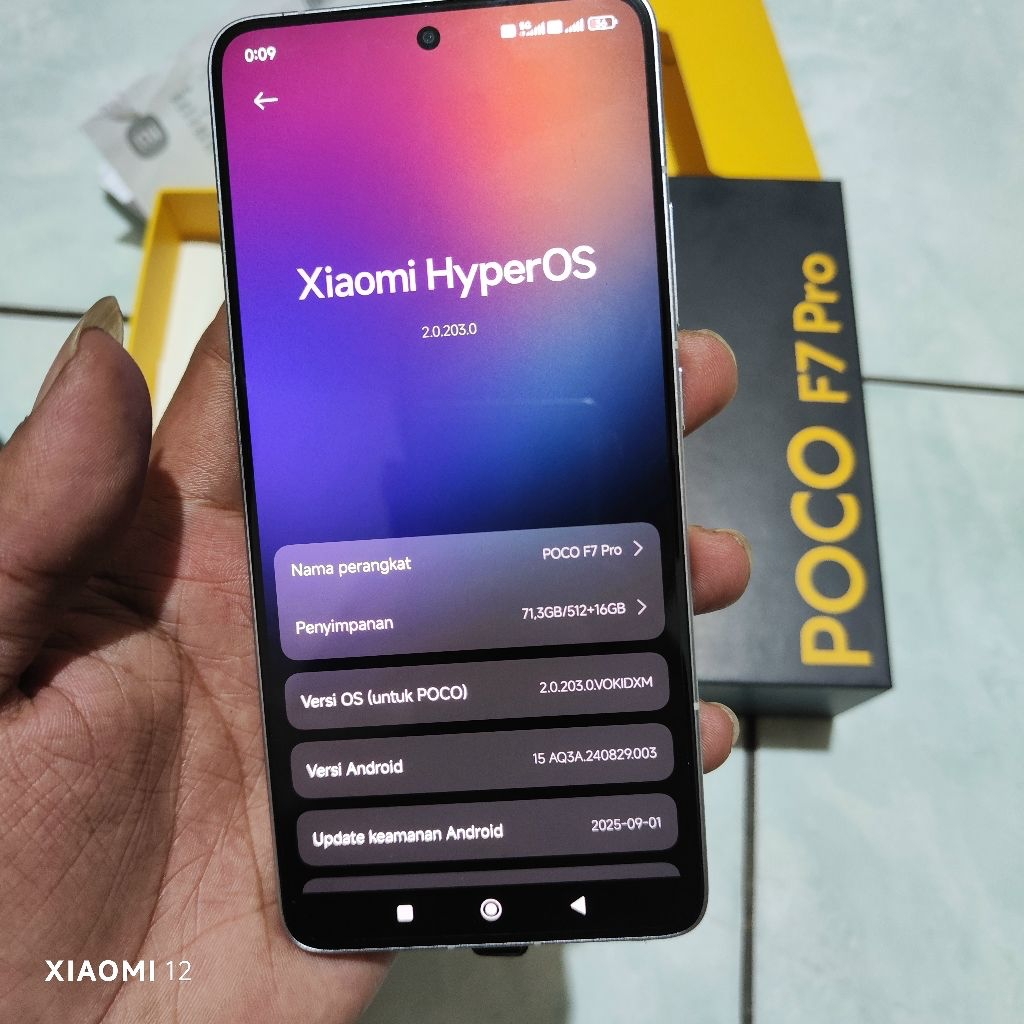 Xiaomi poco f7 pro 5g 12/512 gb fullset original resmi Indonesia